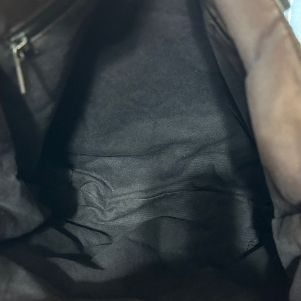 Celine Olive Green Tote with Dark Brown Leather Straps - Picture 15 of 16